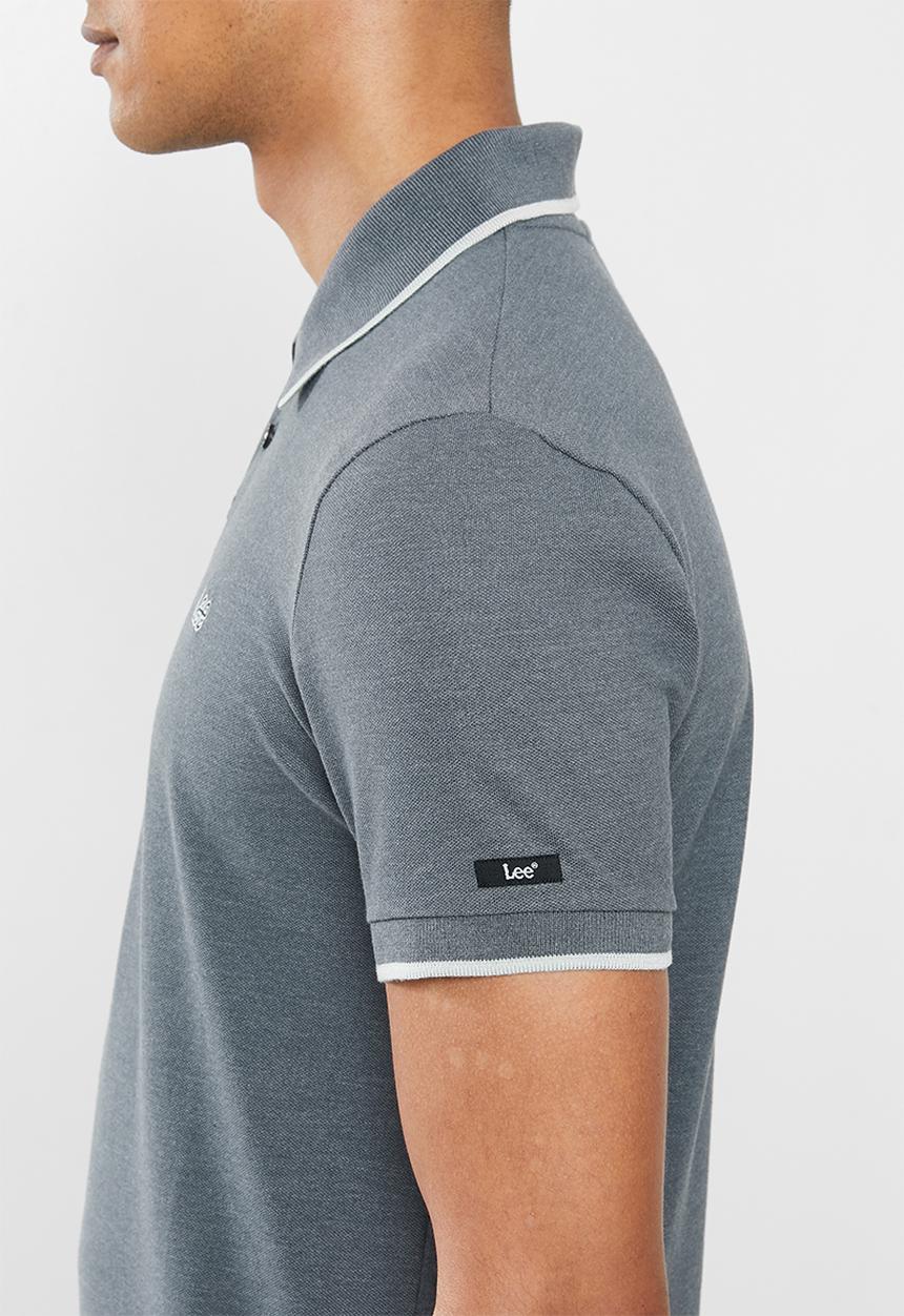 Lee  - Icon melange polo - grey