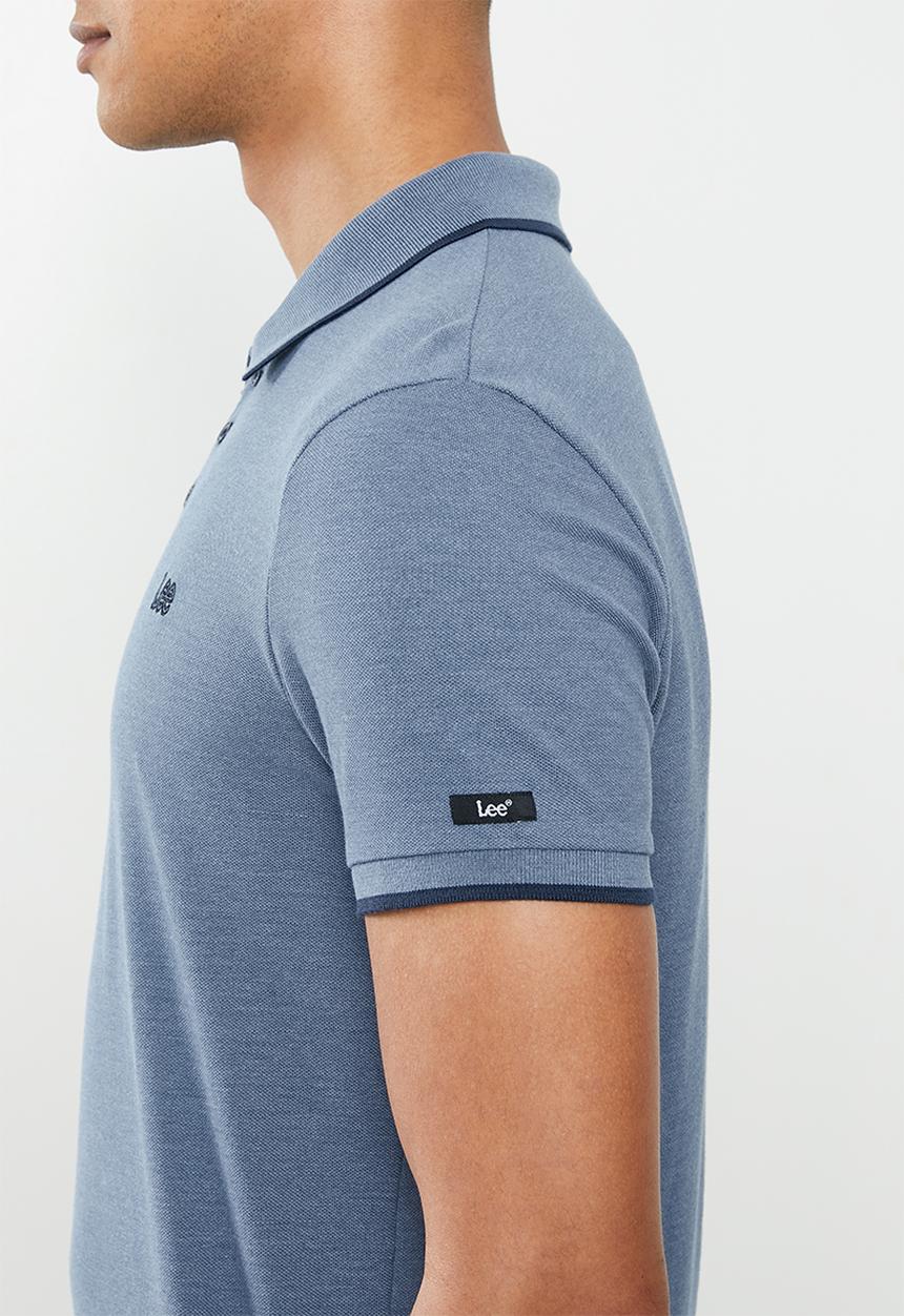 Lee  - Icon melange polo - blue