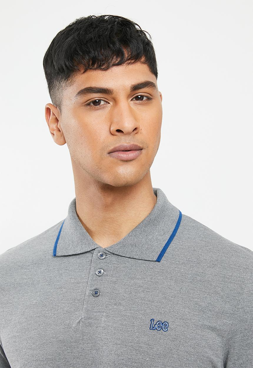 Lee  - Icon melange polo - grey 