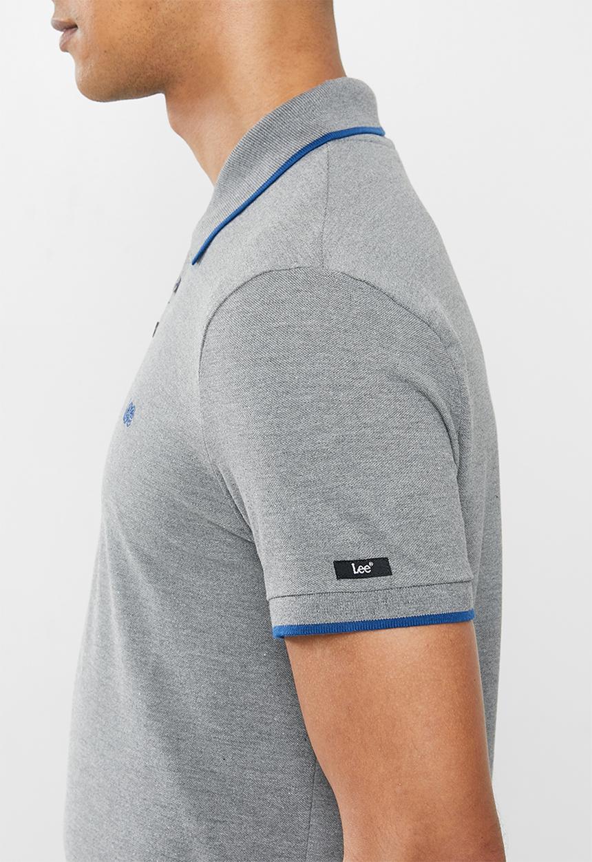 Lee  - Icon melange polo - grey 