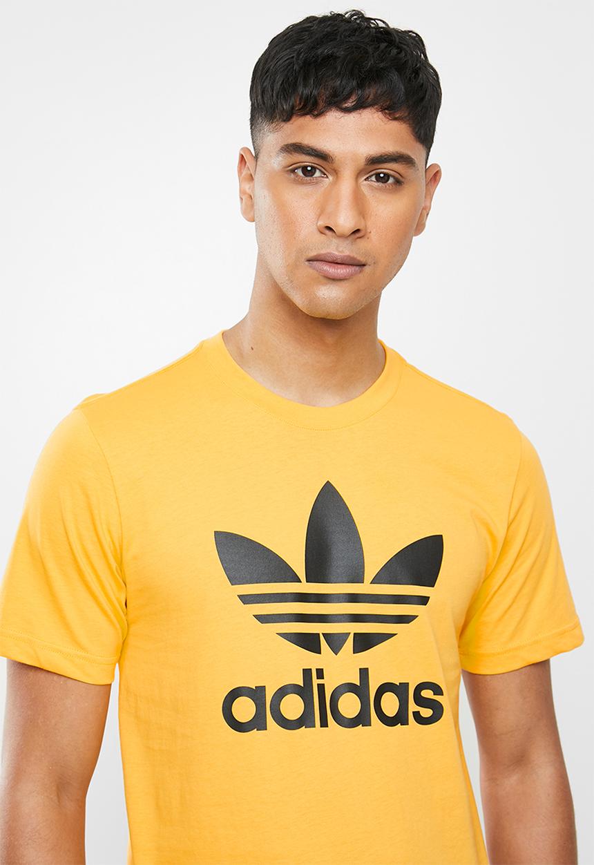 adidas Originals - Adidas trefoil crew short sleeve tee - yellow 
