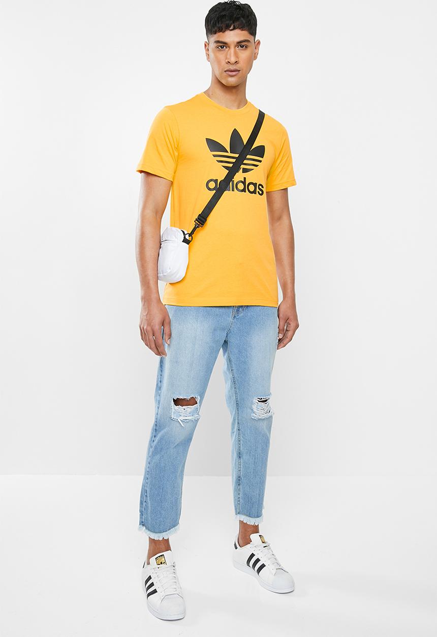 adidas Originals - Adidas trefoil crew short sleeve tee - yellow 