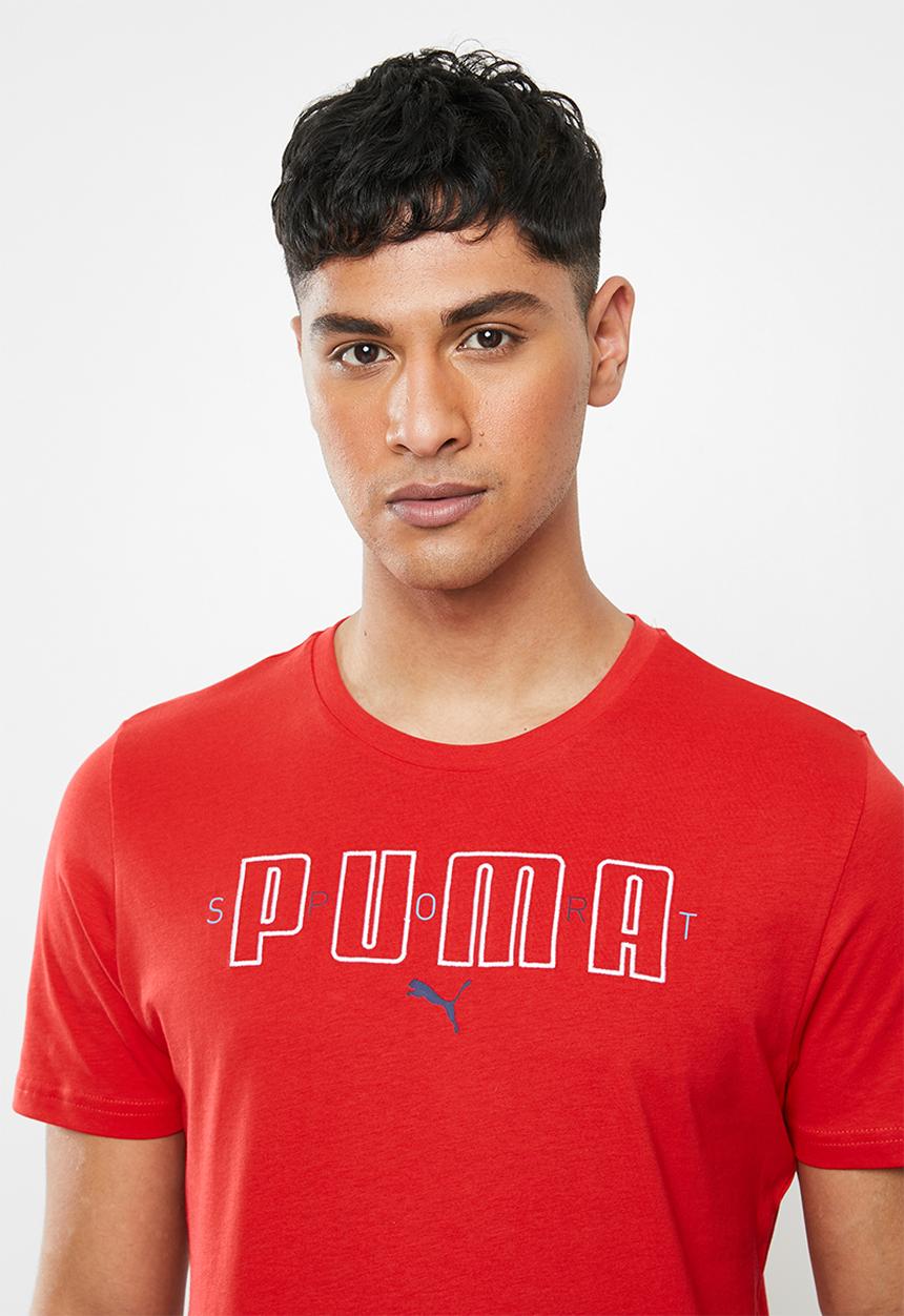 PUMA - Puma brand tee - red