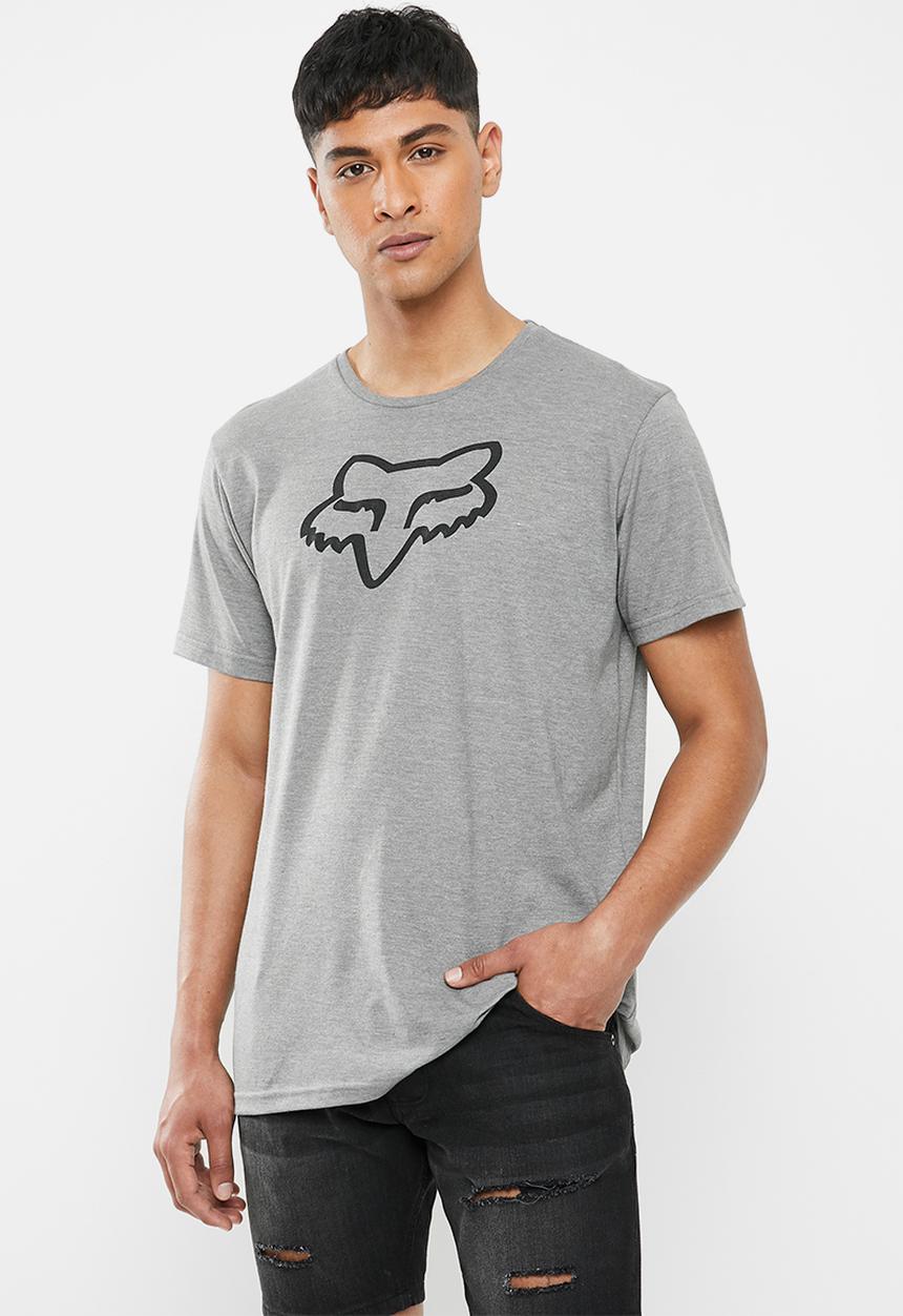 Fox - Legacy fox head short sleeve tee - grey