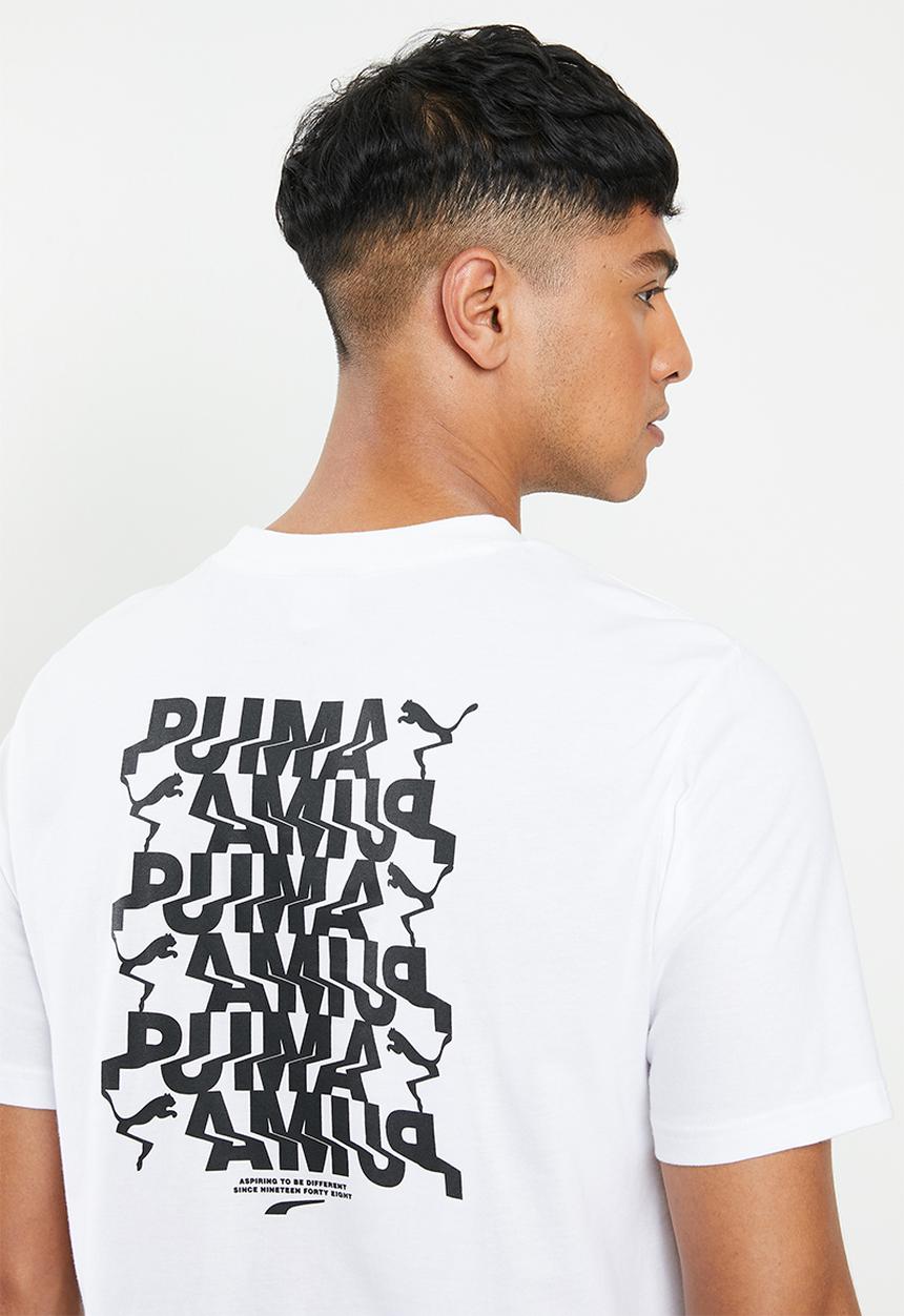 PUMA - Avenir graphic tee - white