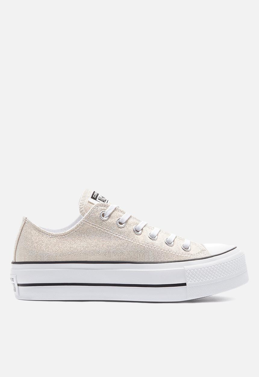 Converse - Chuck Taylor All Star lift ox - silver / black / white