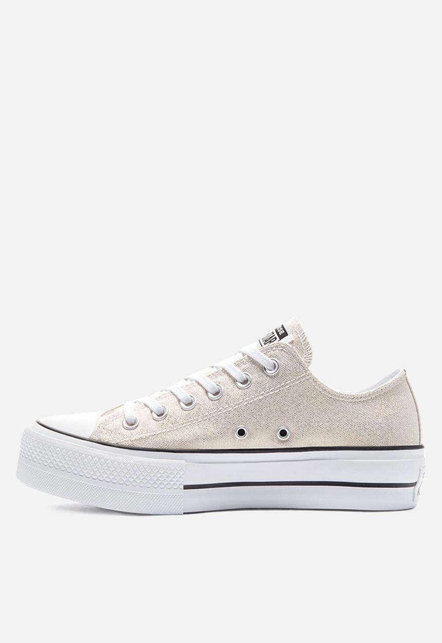 Converse - Chuck Taylor All Star lift ox - silver / black / white