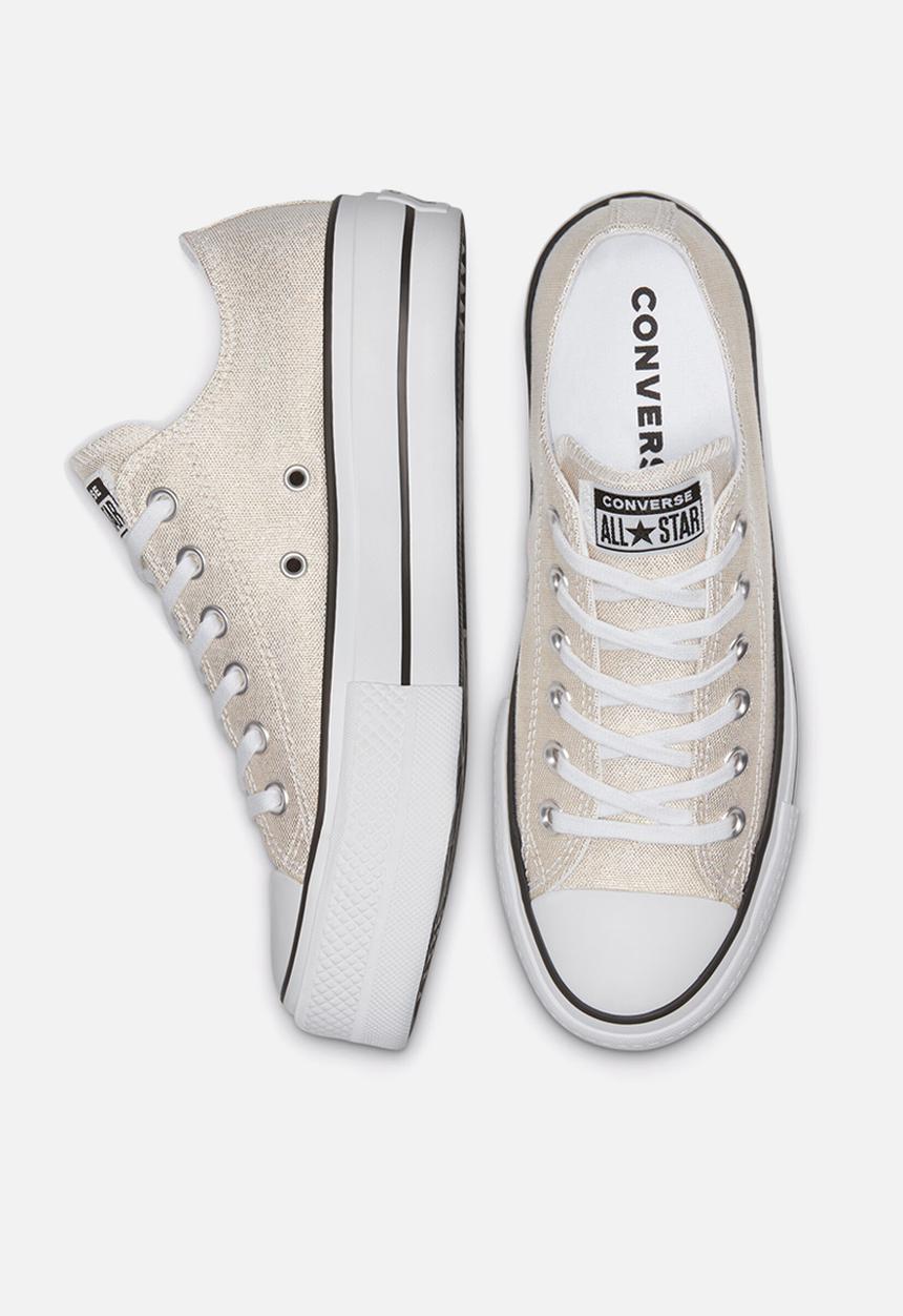 Converse - Chuck Taylor All Star lift ox - silver / black / white