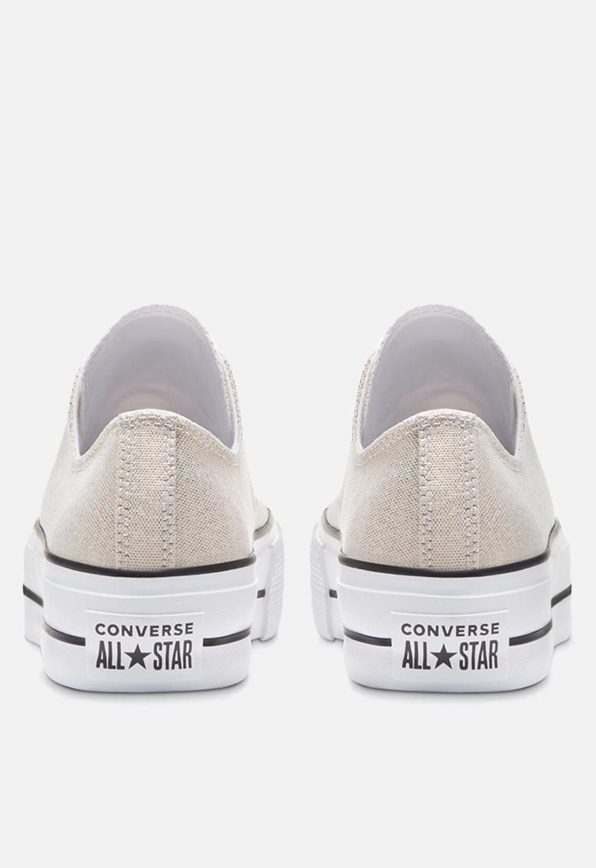 Converse - Chuck Taylor All Star lift ox - silver / black / white