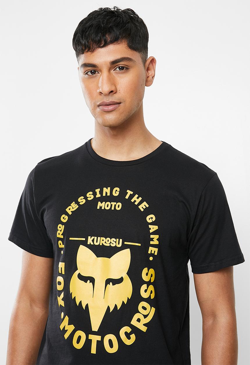 Fox - Kanji short sleeve tee - black