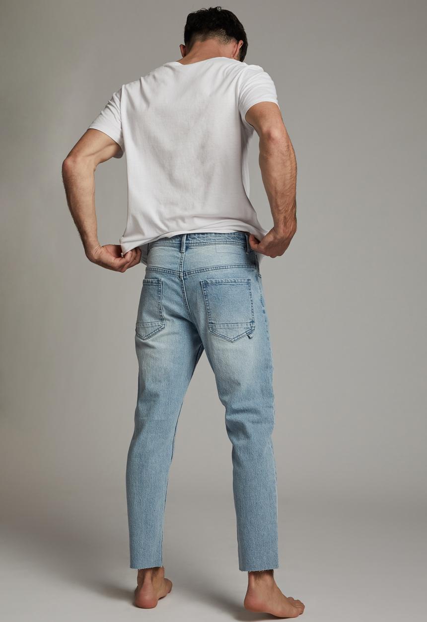 Cotton On - Raw crop jean - vintage blue