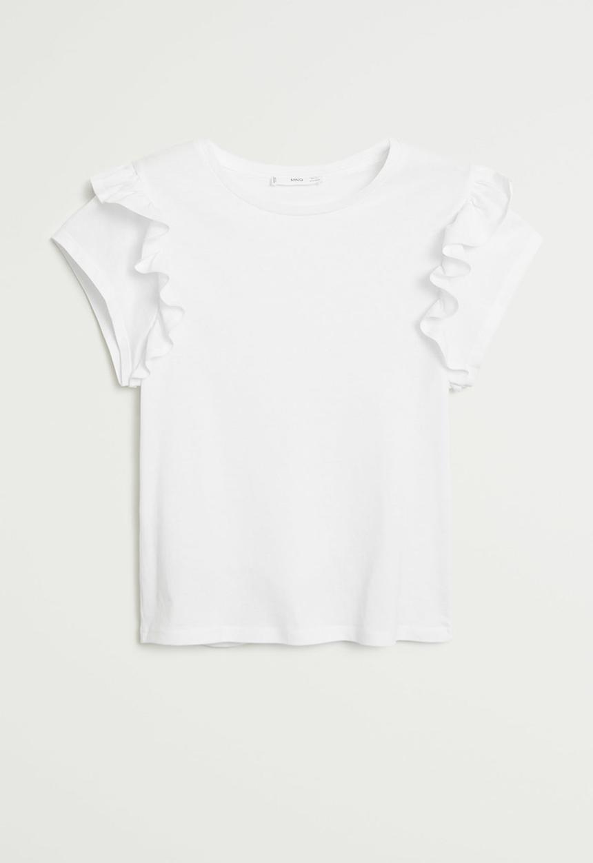 MANGO - T-shirt vickybak - white