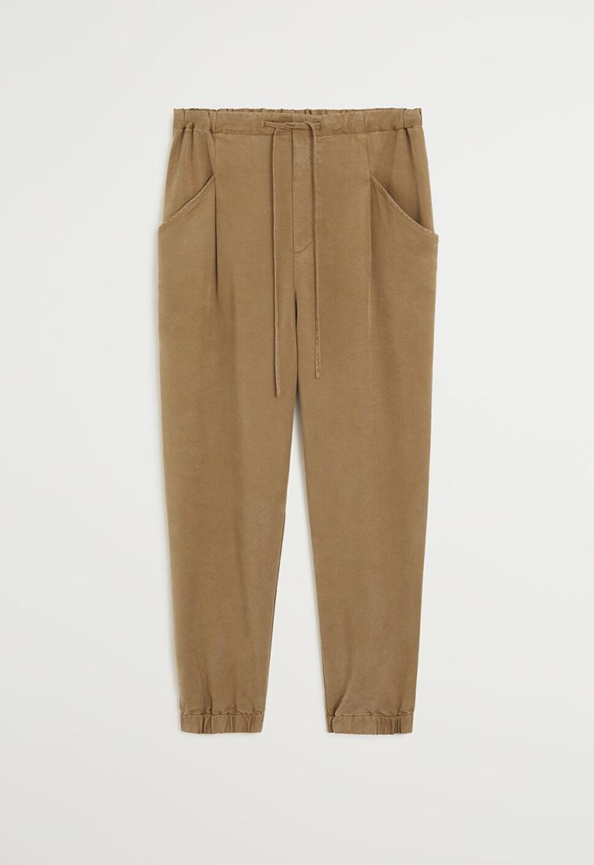 MANGO - Trousers bolt - brown 