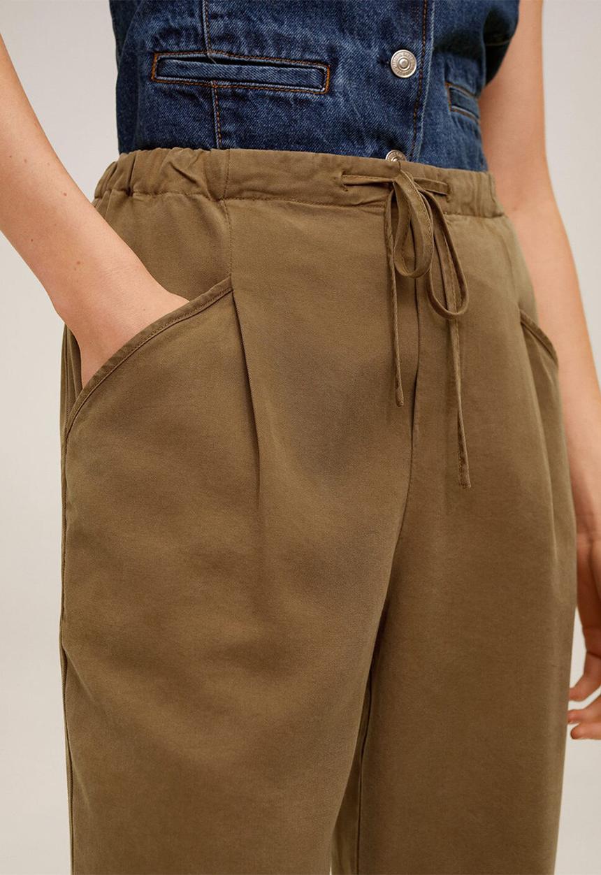 MANGO - Trousers bolt - brown 