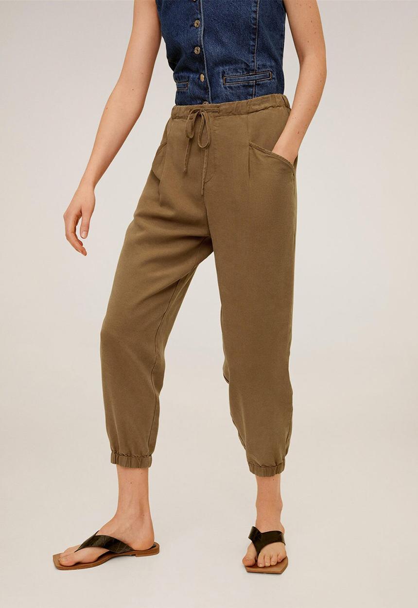 MANGO - Trousers bolt - brown 