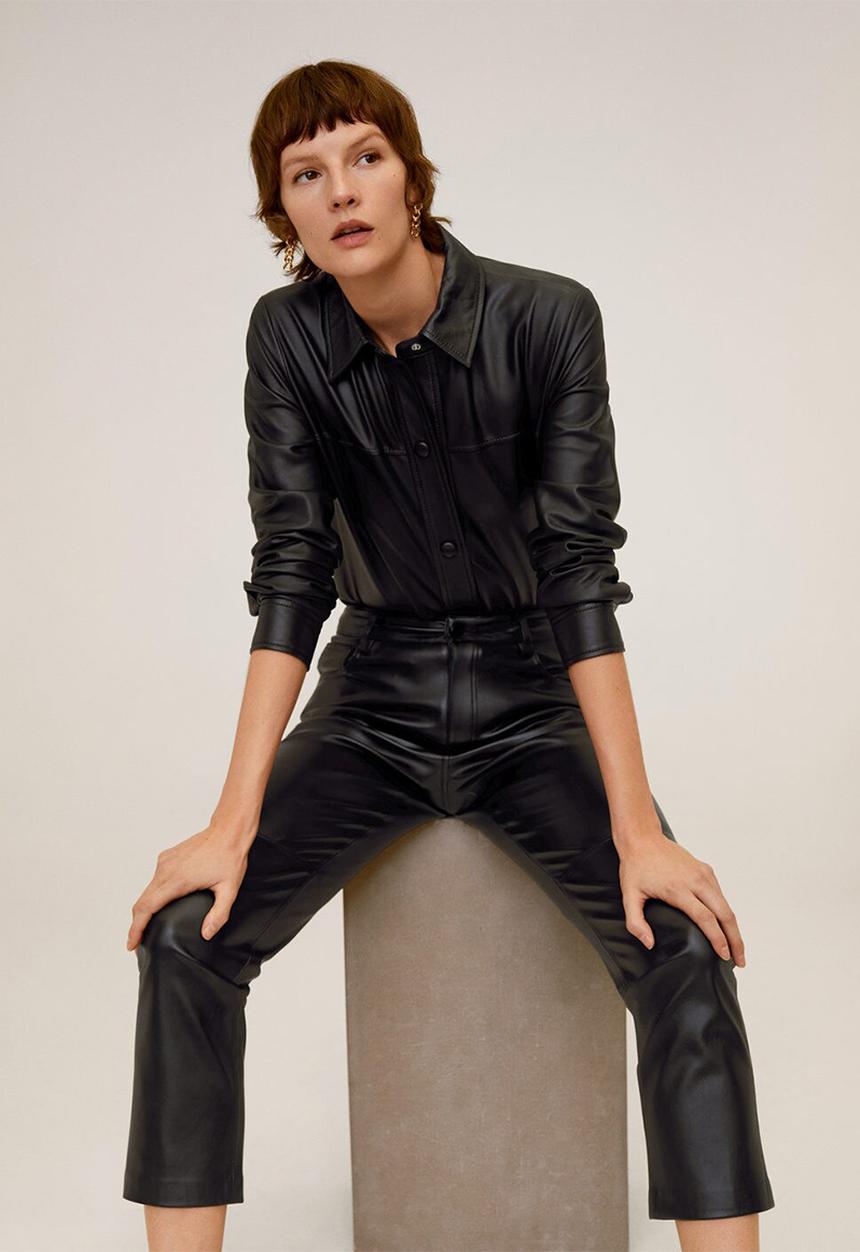 MANGO - Trousers Lille - black