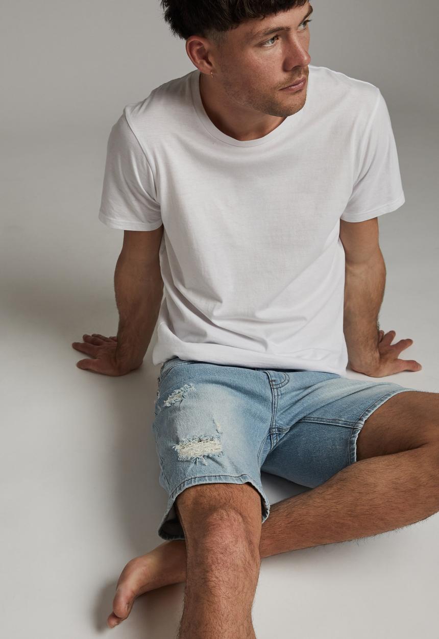 Cotton On - Straight short - vintage blue