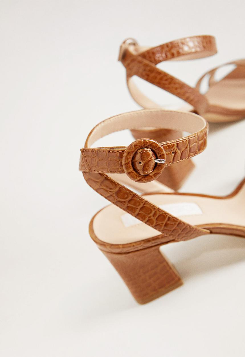MANGO - Bomb heel - medium brown