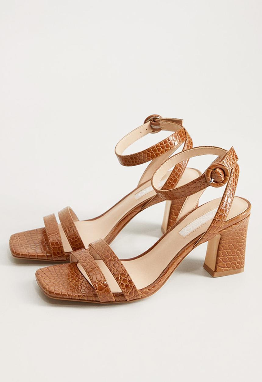 MANGO - Bomb heel - medium brown