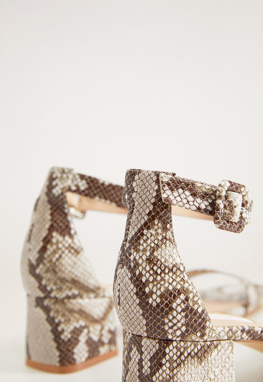 MANGO - Basic heel - natural