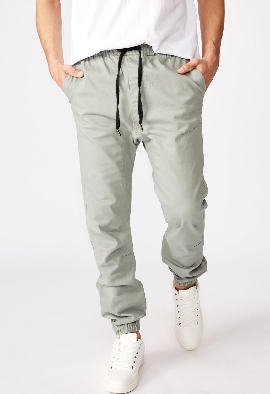 Cotton On - Drake cuffed pant - mist grey