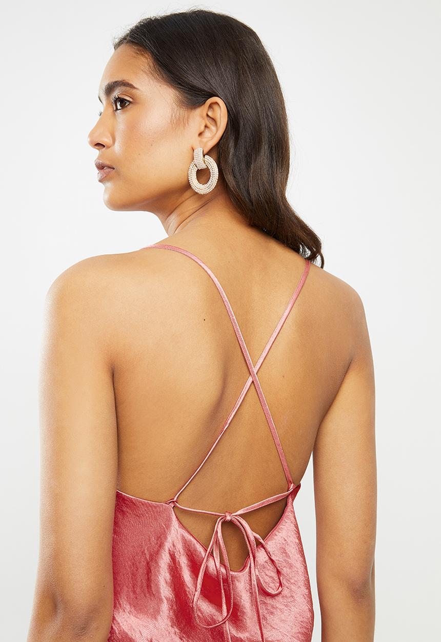 Glamorous - Satin cami- rose