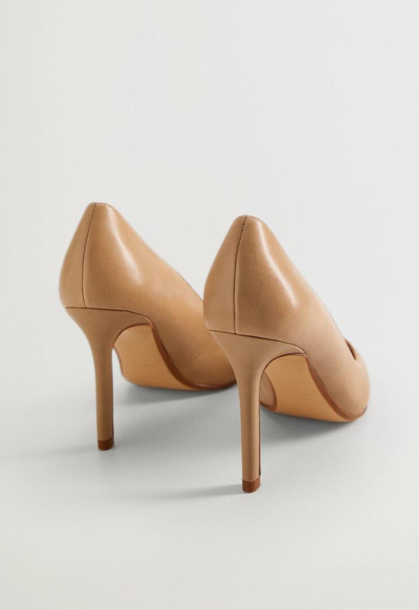MANGO - Desi leather court - medium brown