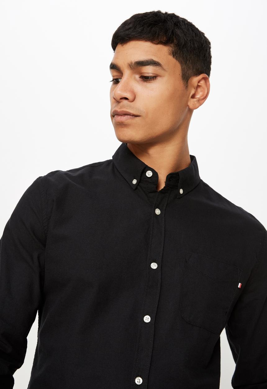 Cotton On - Brunswick shirt 3 - black 