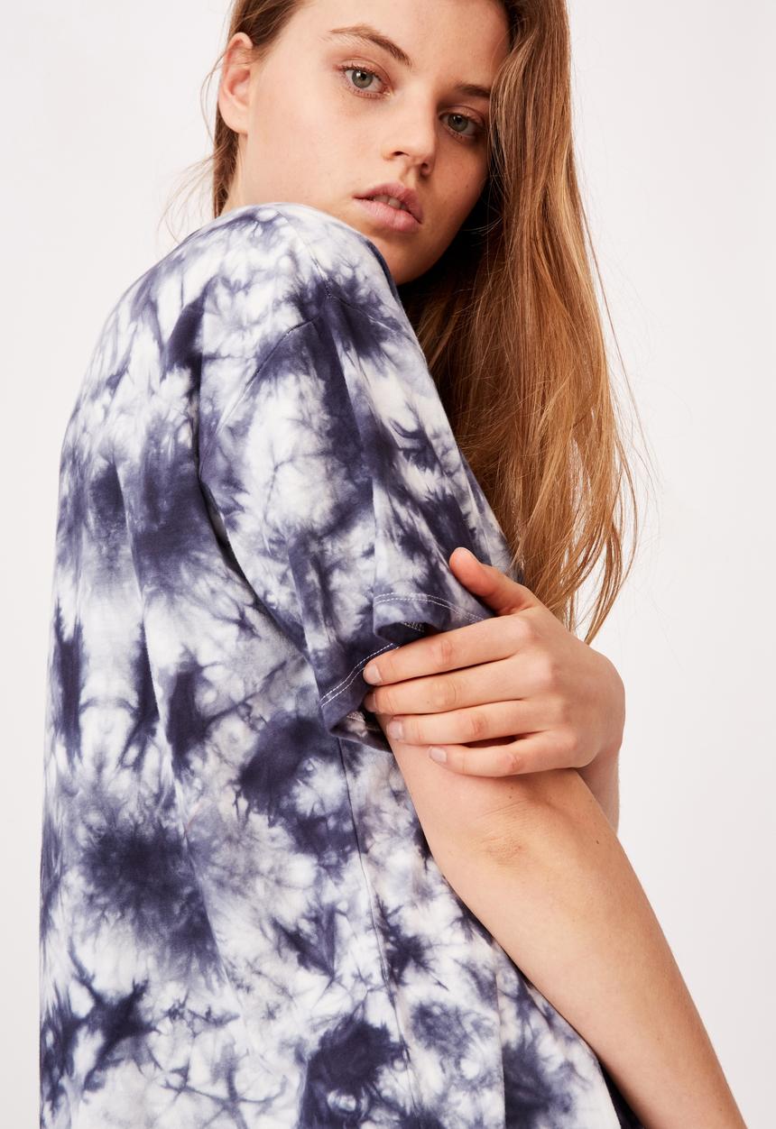 Cotton On - 90s T-shirt nightie - navy & white 
