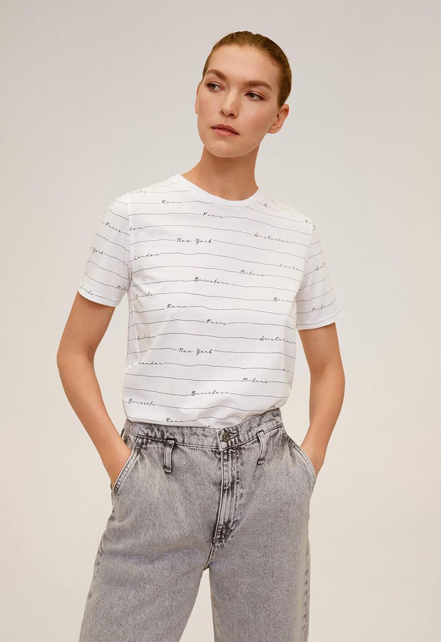 MANGO - Chalove T-shirt - white