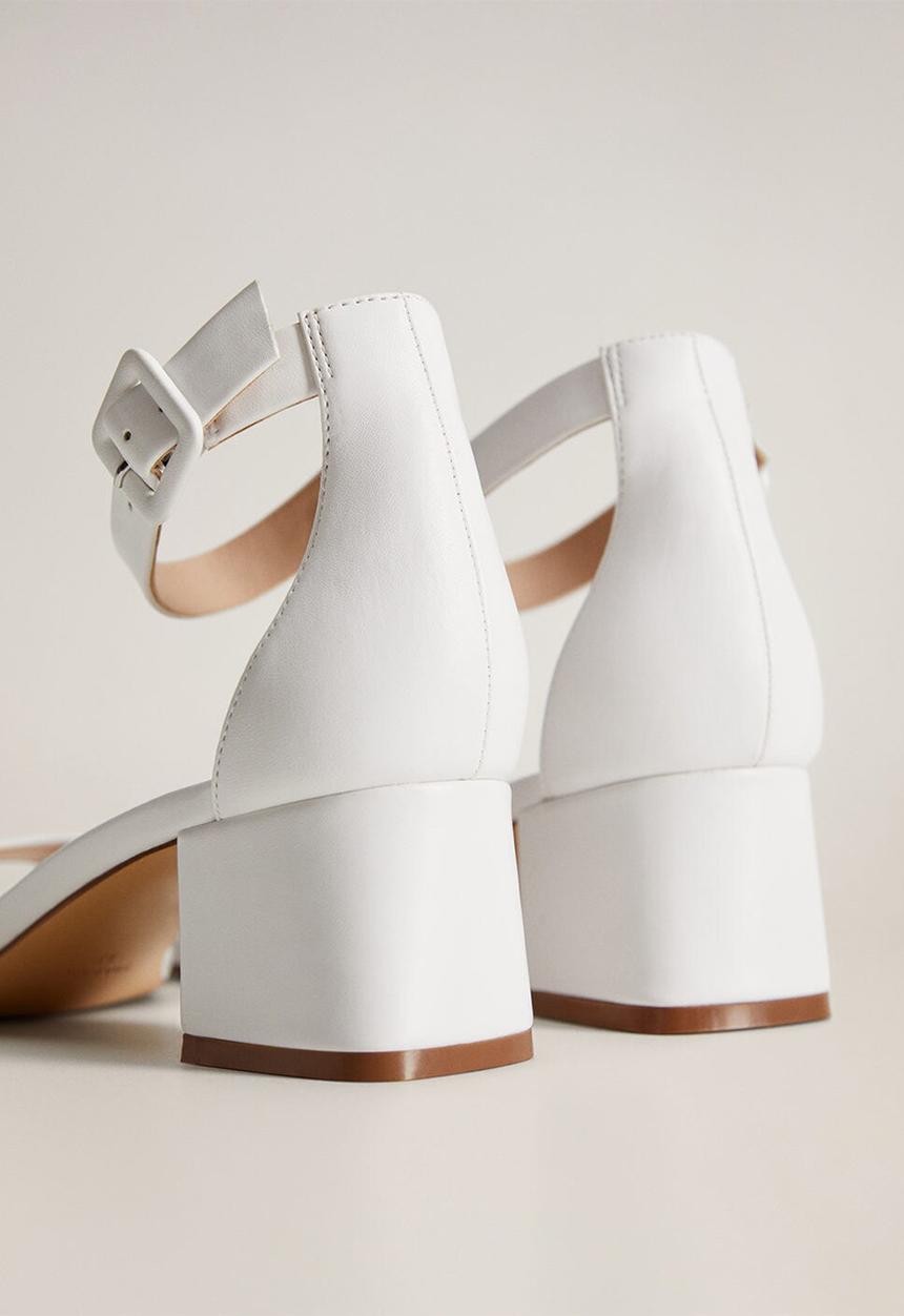 MANGO - Basic heel - white