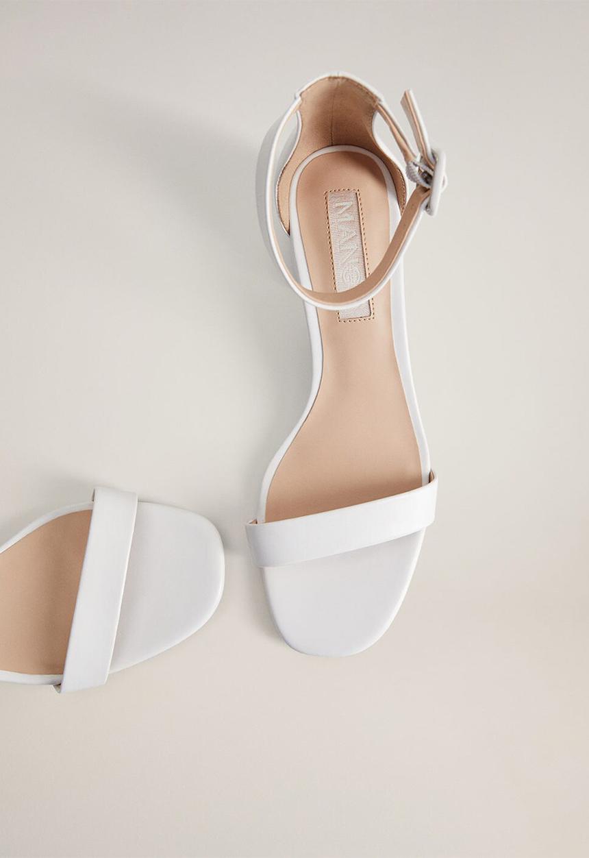 MANGO - Basic heel - white