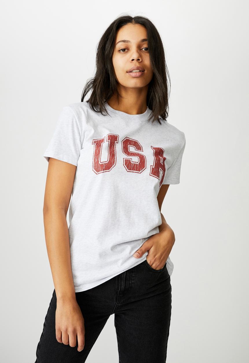 Cotton On - Classic slogan T-shirt - grey