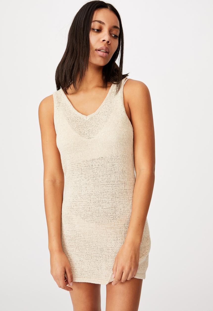 Cotton On - Summer lounge slip dress - neutral 