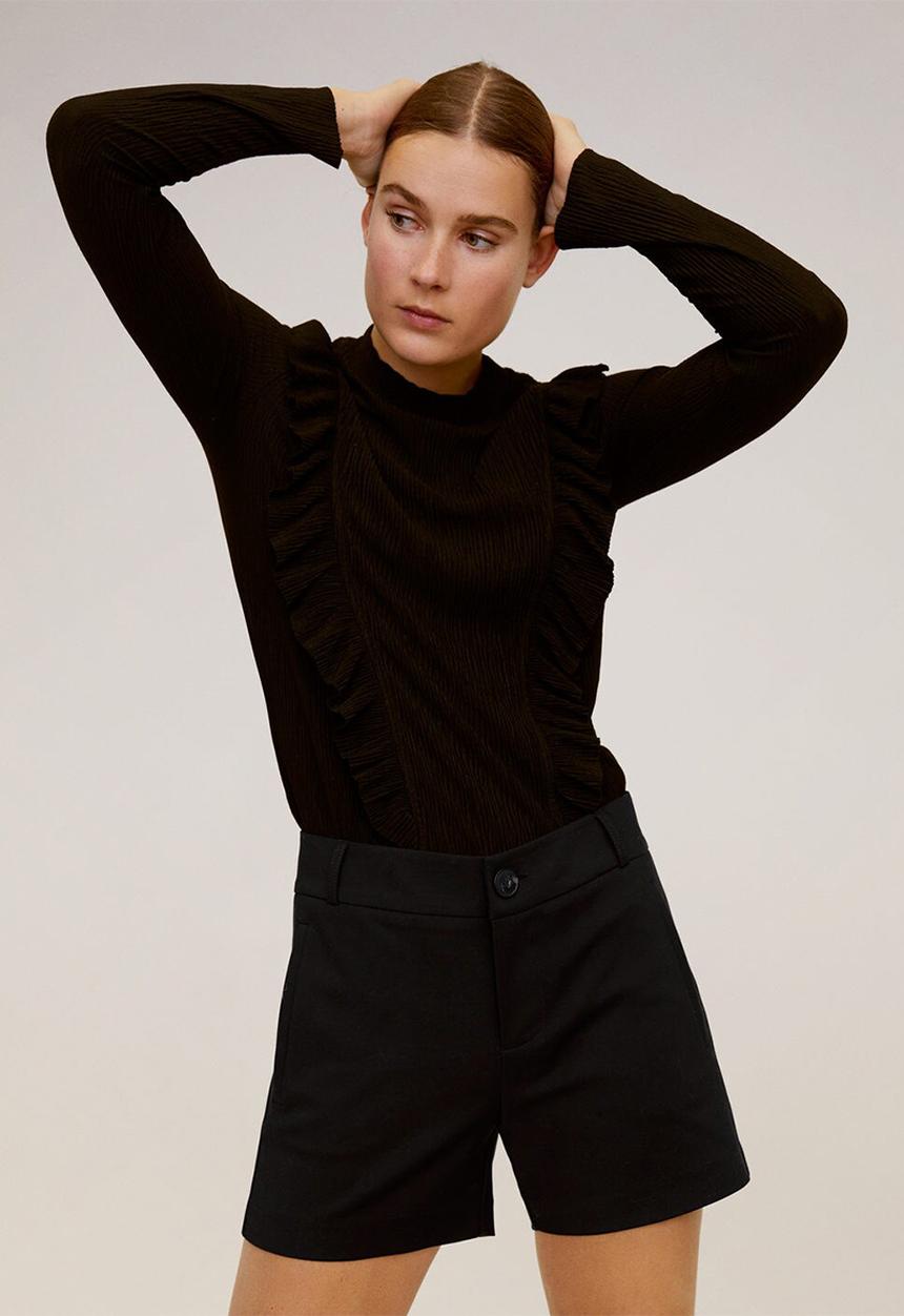 MANGO - Shorts nina - black