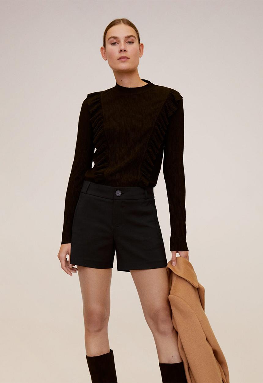 MANGO - Shorts nina - black