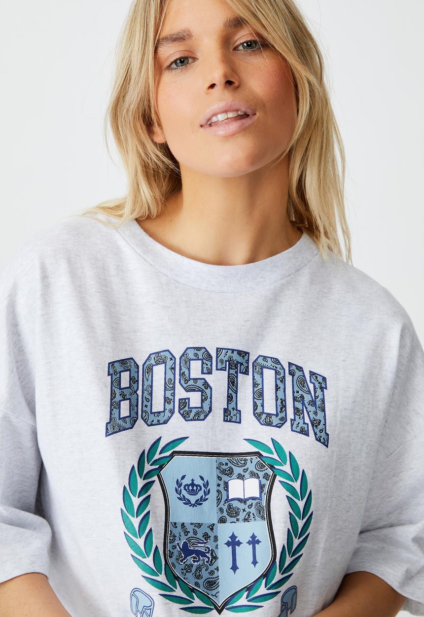 Cotton On - Chopped boyfriend tee - grey 