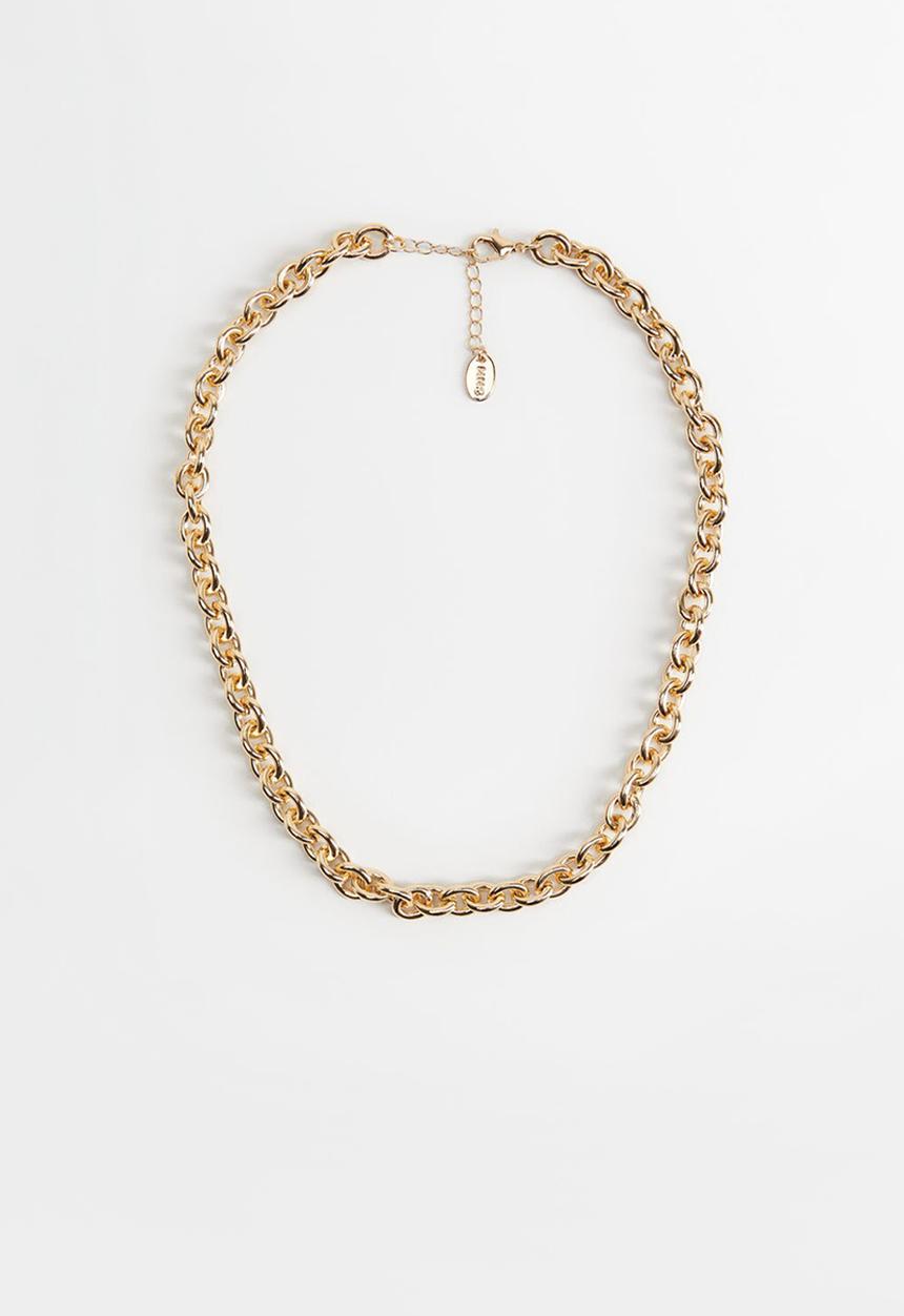 MANGO - Necklace daphne - gold