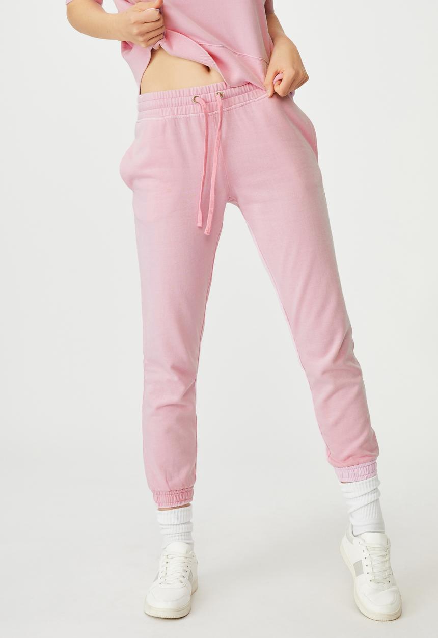 Cotton On - Slim fit trackpant - pink 