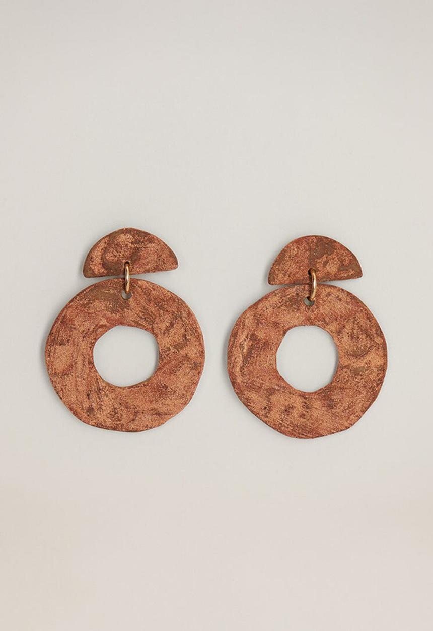 MANGO - Laisa earrings - brown