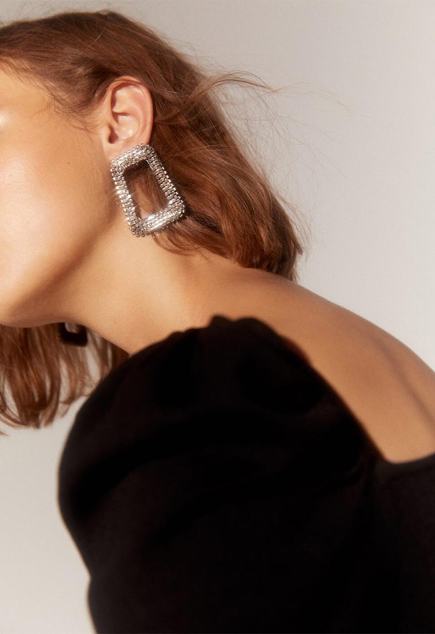 MANGO - Earrings rihanna - silver