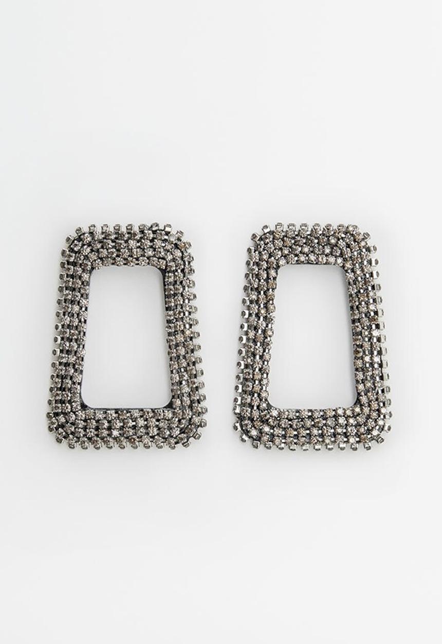 MANGO - Earrings rihanna - silver