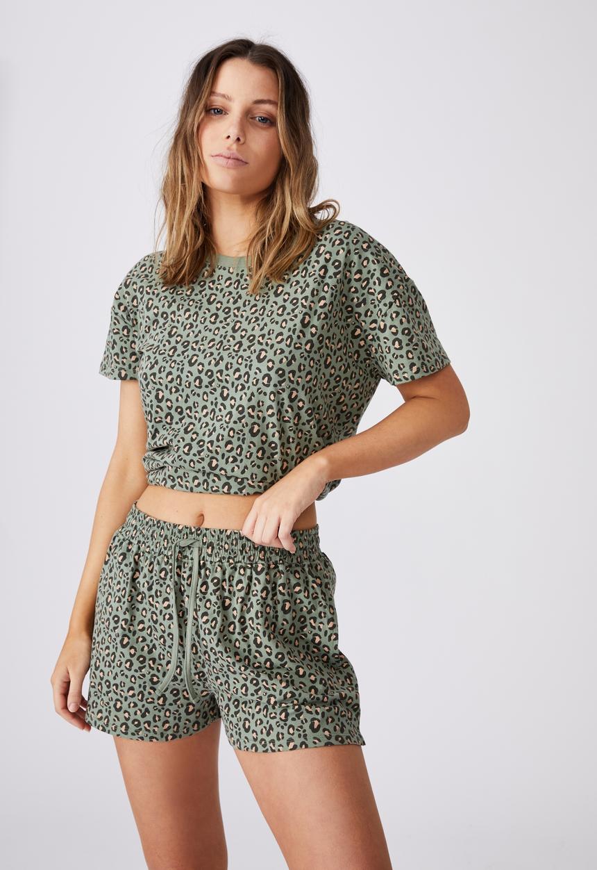 Cotton On - Jersey sleep short - khaki 