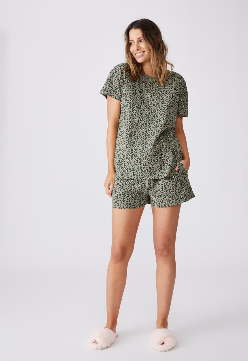 Cotton On - Jersey sleep short - khaki 