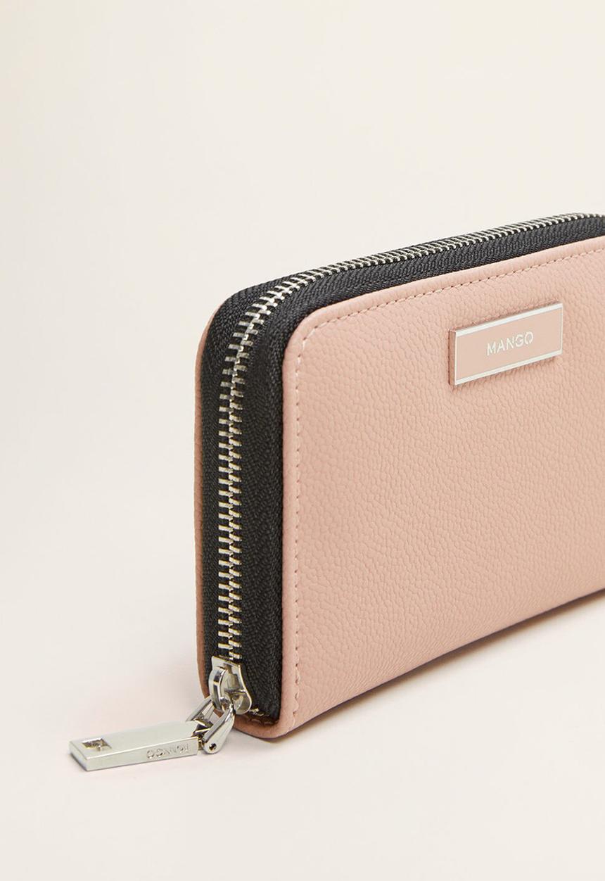 MANGO - Badu wallet - light pastel pink