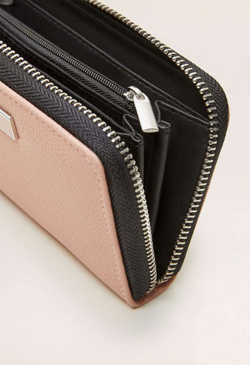 MANGO - Badu wallet - light pastel pink