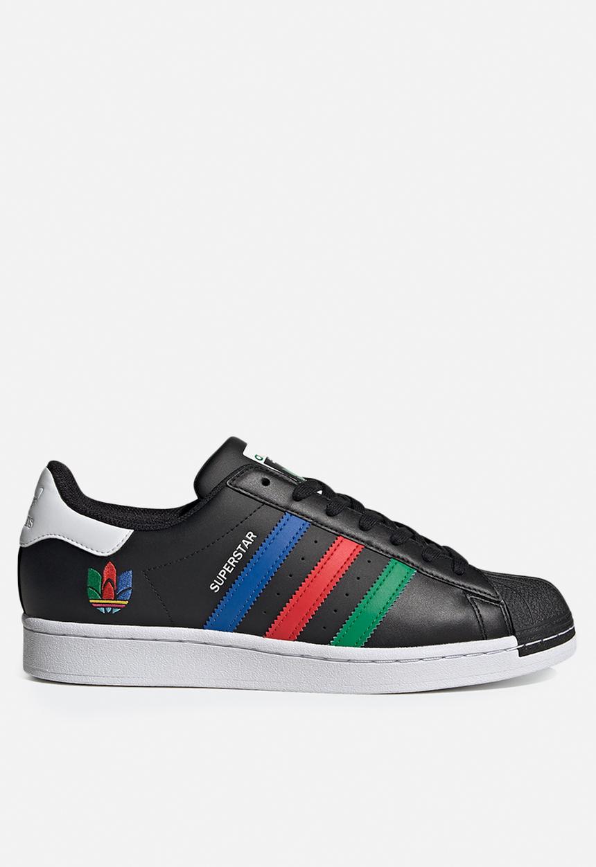 adidas Originals - Superstar - core black/green/ftwr white