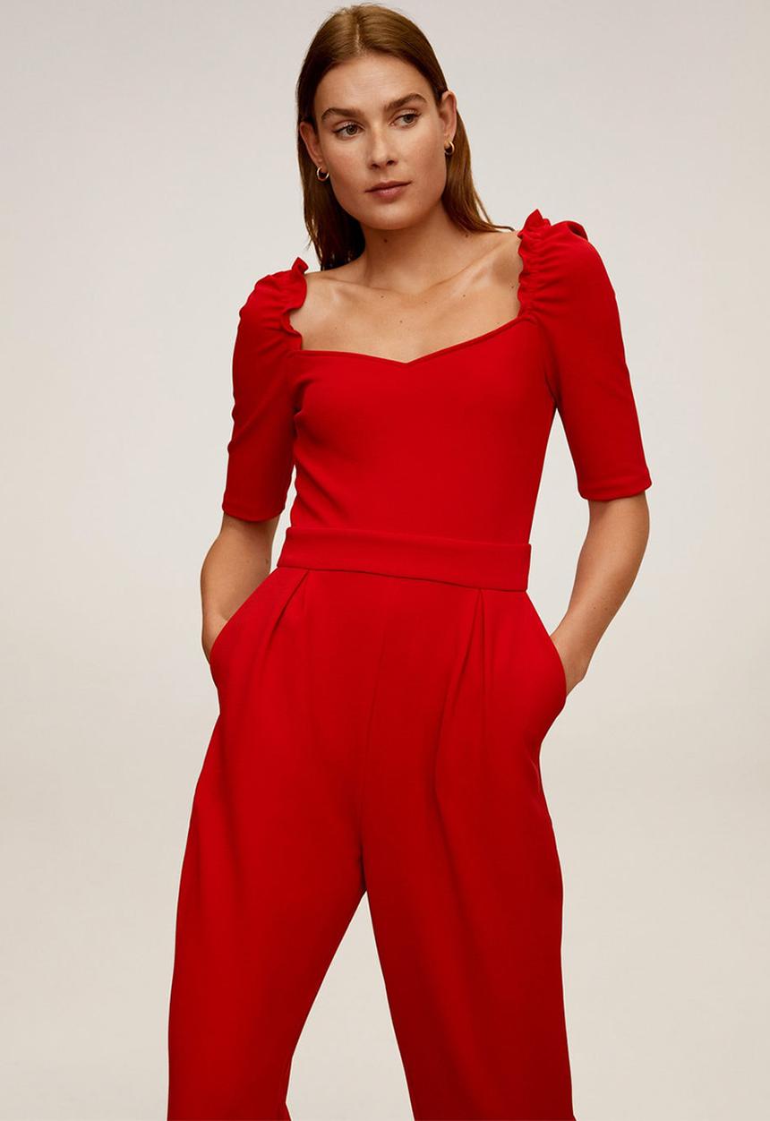 MANGO - Citronen jumpsuit - red