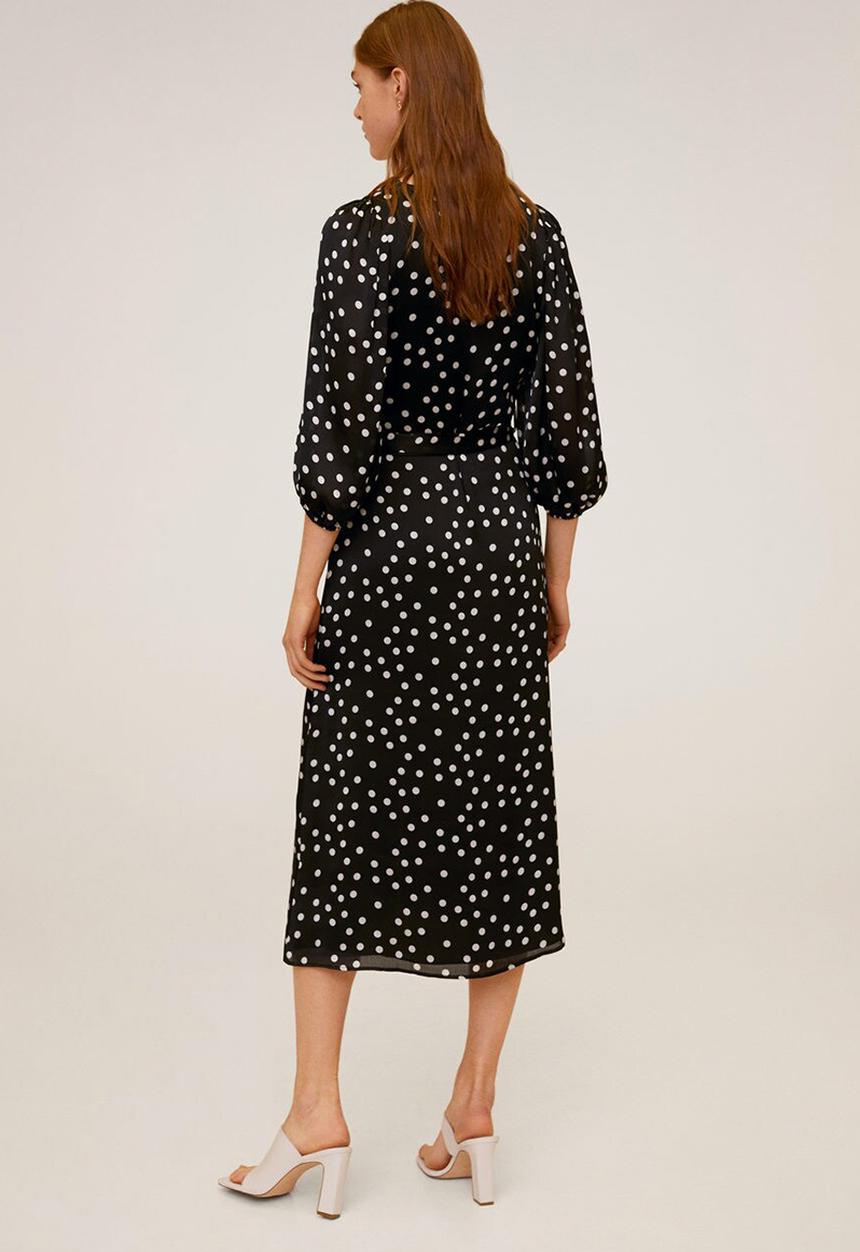 MANGO - Punti dress - black & white