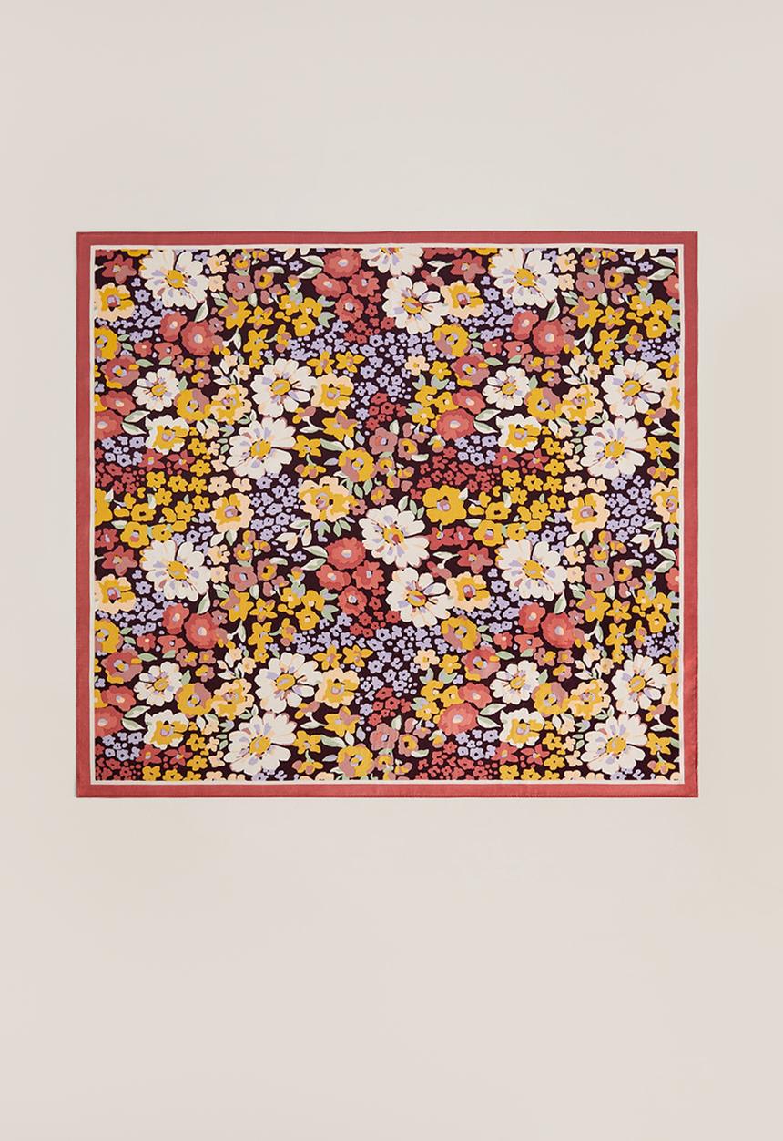 MANGO - Rose neck scarf - light pastel pink
